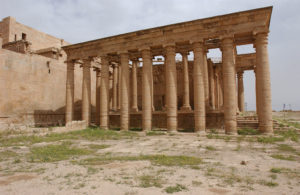 Image illustrating archaeological ruins at Hatra, Iraq